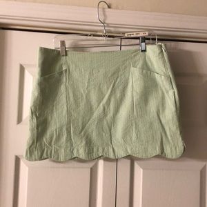 Lilly Pulitzer seersucker buttercup skirt